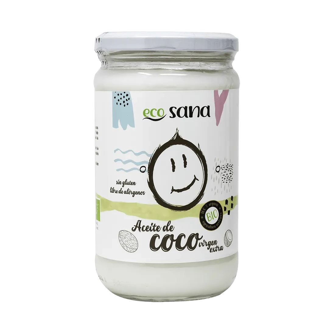 Aceite de Coco Virgen Extra Bio 500 ml Ecosana