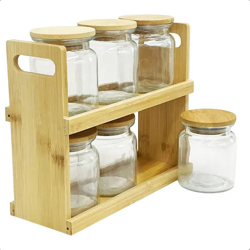 Especiero Bamboo 6 Unidades