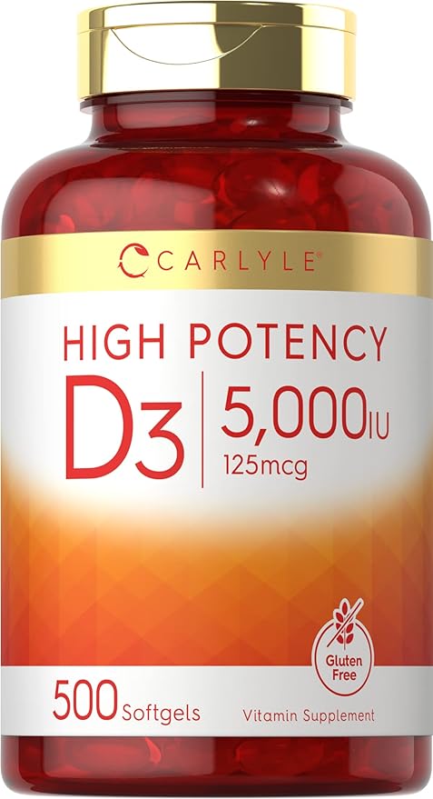 Carlyle Vitamin D3 5000iu / 500 Softgels