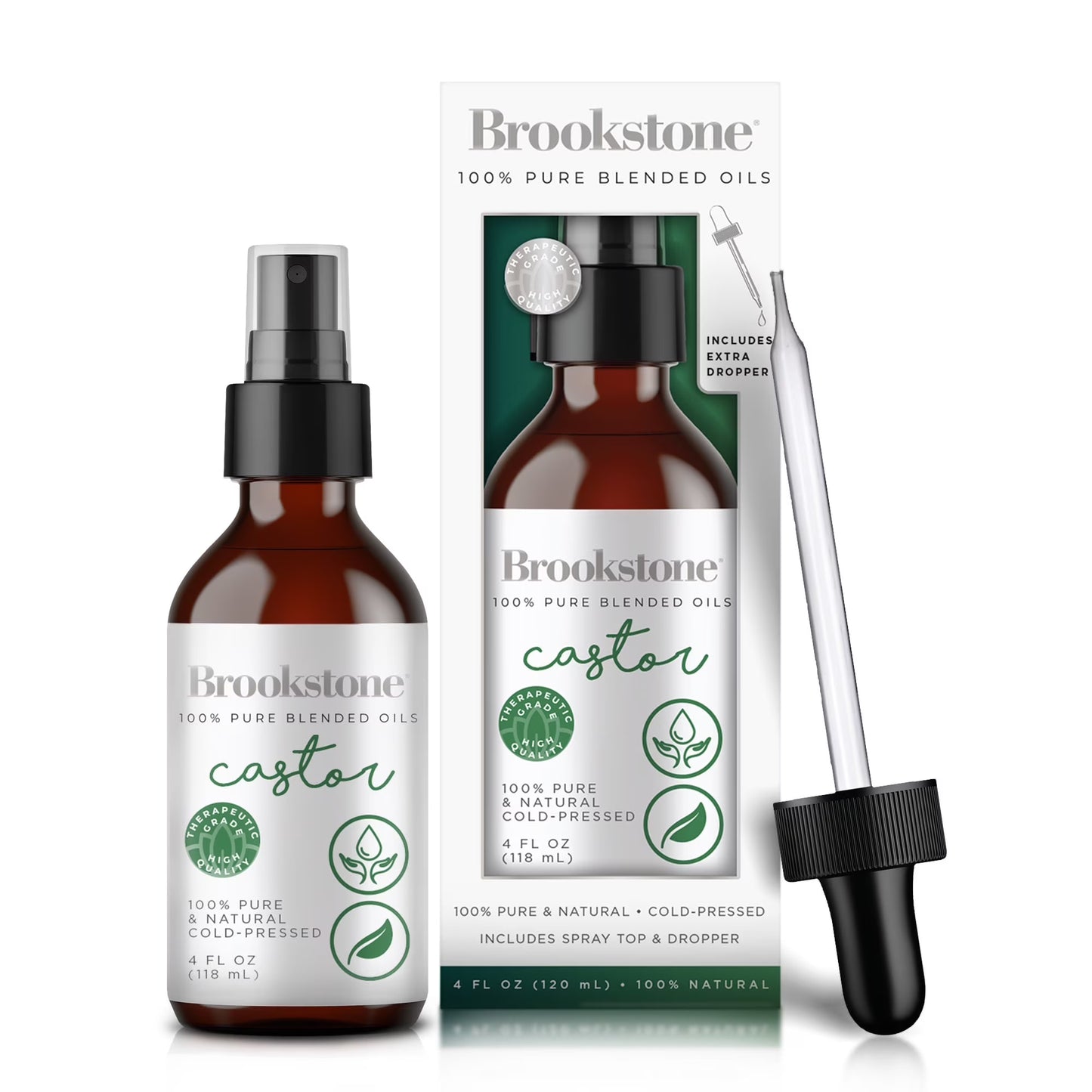 Brookstone Castor Oil - Ricino Gotero Multiuso 118ml