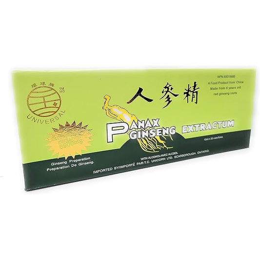 Ampollas Bebibles Raíz de Ginseng 10 Unidades