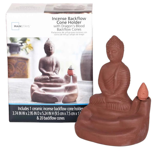 Incense Backflow Cone Holder Buda