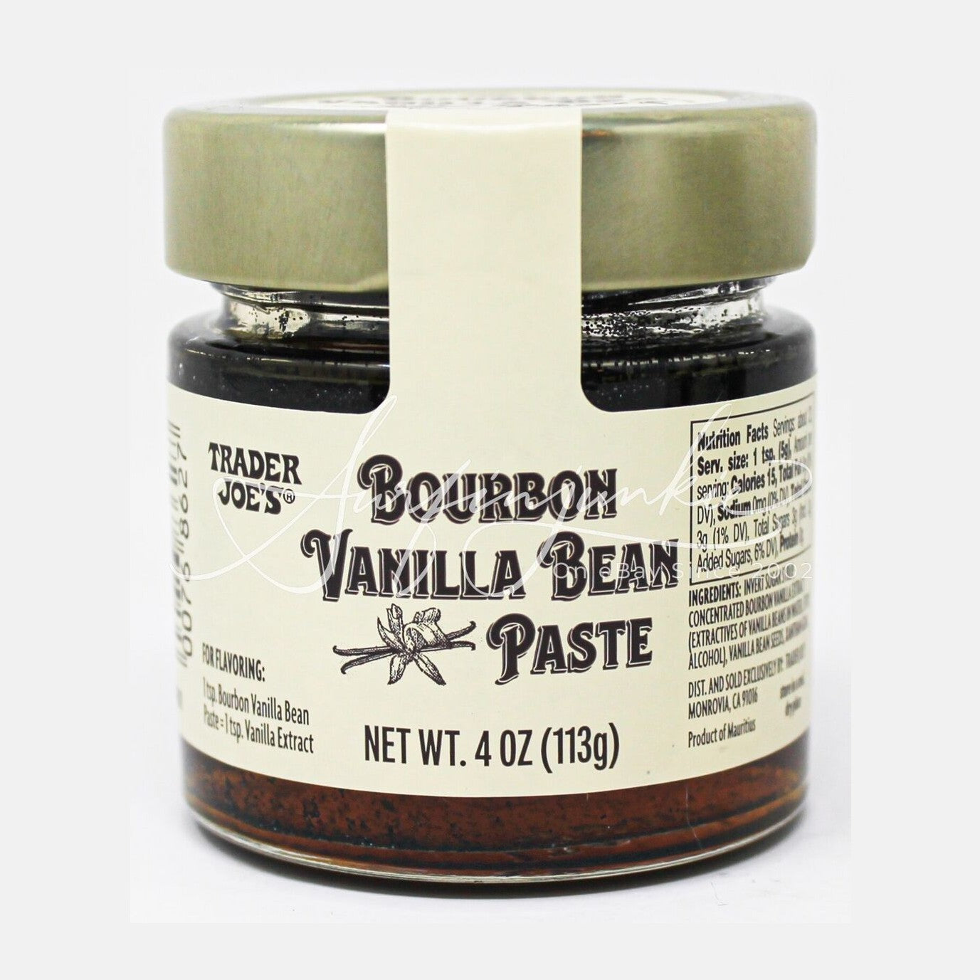 Vanilla Bean  Paste Bourbon 113g Traders Joes