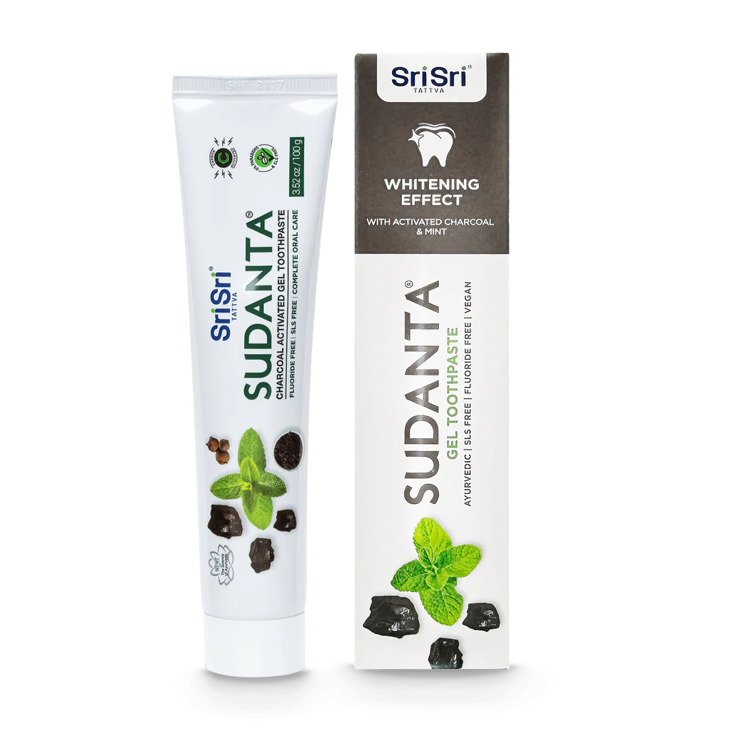 SriSri Tattva Sudanta - Pasta - Tootpaste Carbón Activado 100g