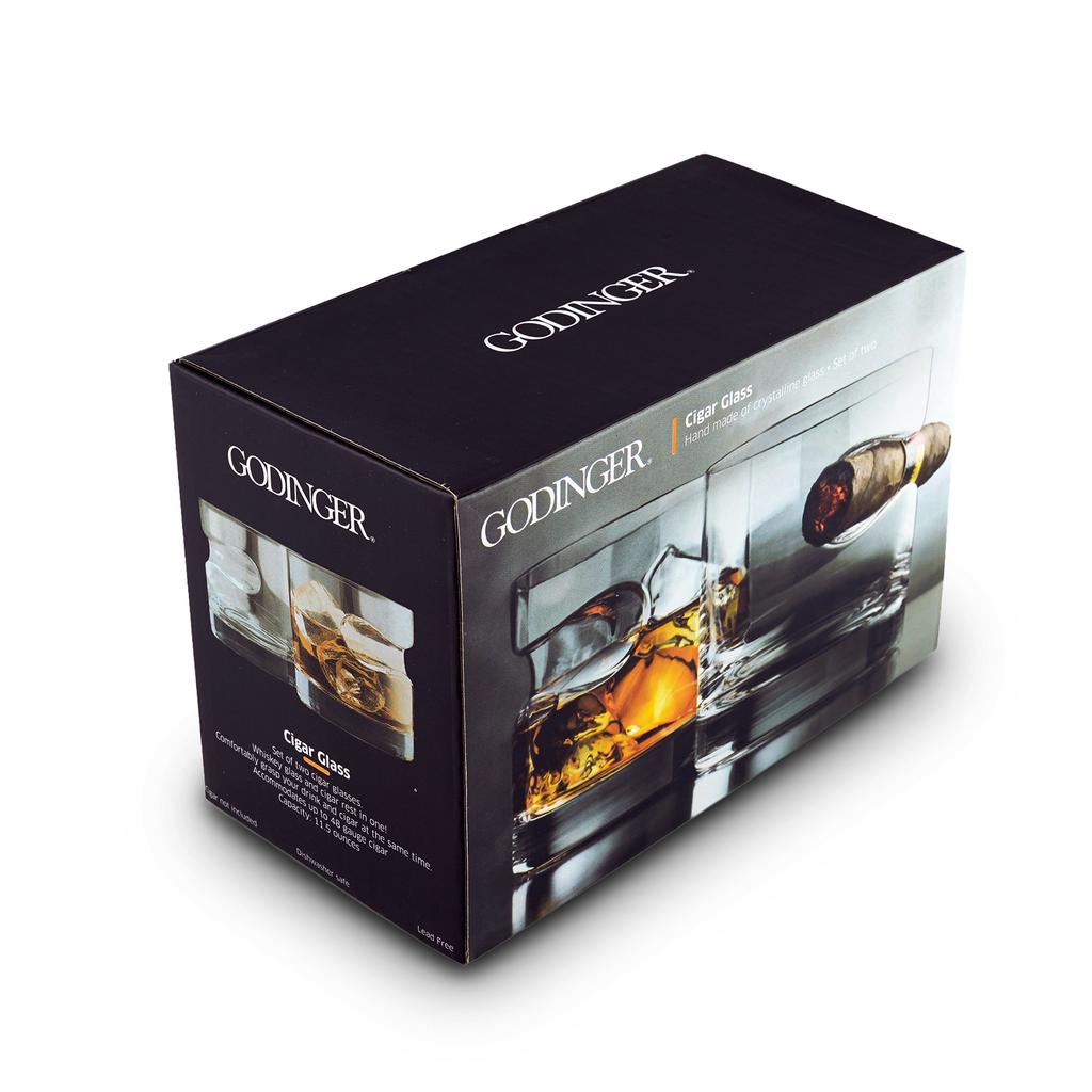 Godinger Juego de 2 Vasos de Whisky para Puros
