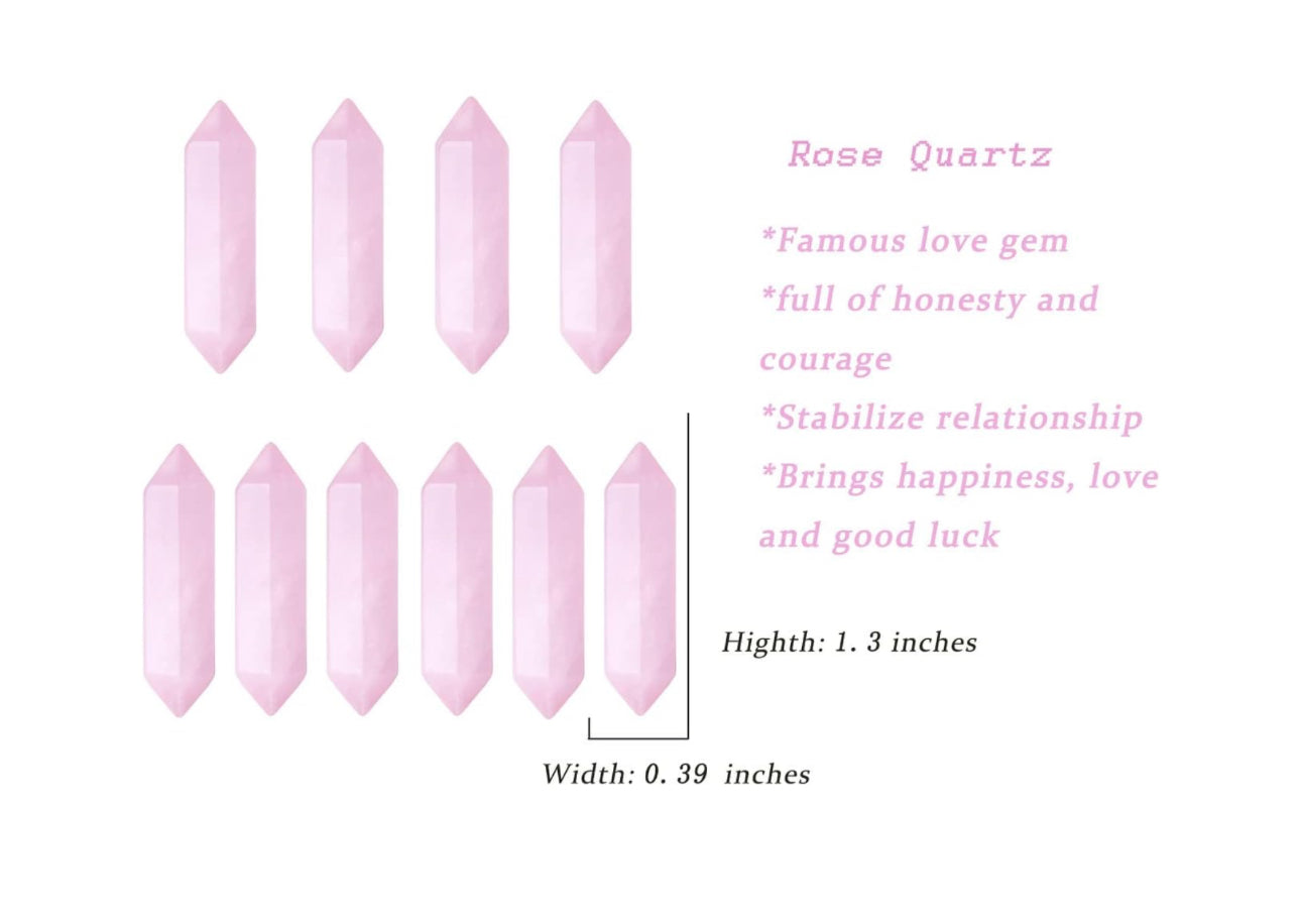 Cristales de Cuarzo - Piedra Reiki Curativa 1.3 Pulgadas Unidad