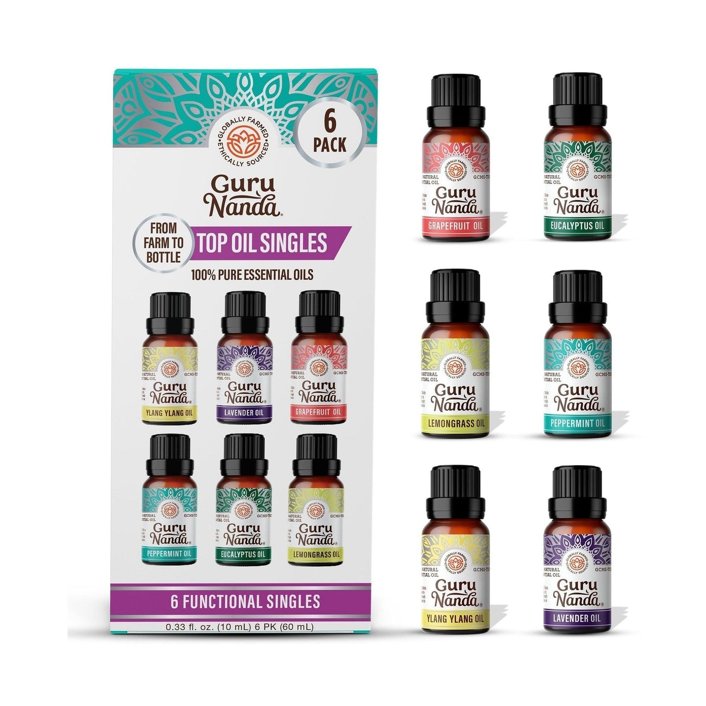 Gurú Nanda Aceites Esenciales 6 Pack
