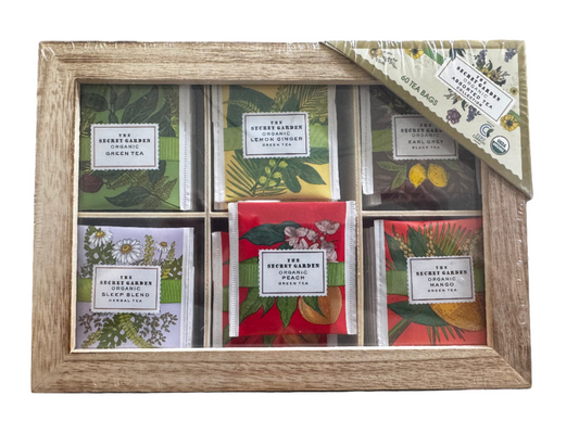 The Secret Garden -  Caja Té (Bolsitas) Madera 60 Unidades