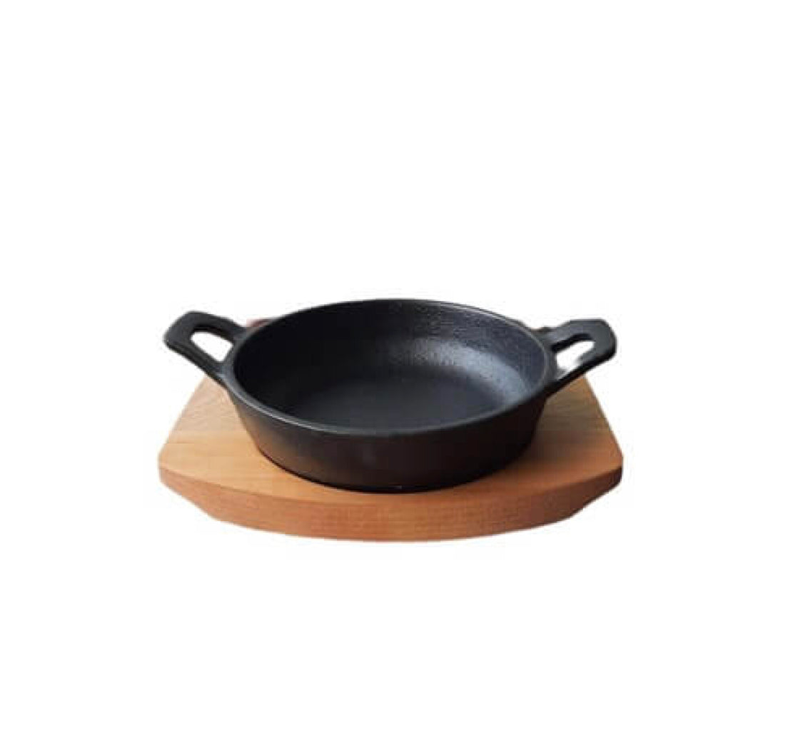 Bandeja Hierro Redonda 12cm + Base