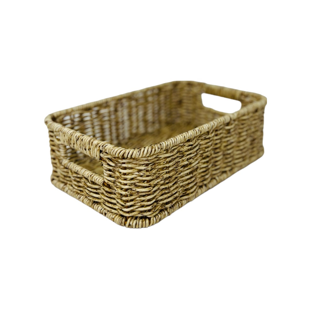 Canasta Tejida Rattan  26x17x8
